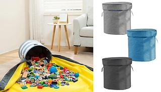 2-in-1 Foldable Play Mat and Storage Bag! - 4 Colours