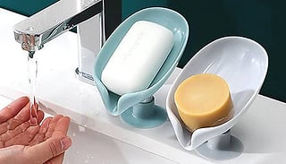 1 or 2 Lotus Leaf-Shaped Sloped Soap Dishes - 2 Colours