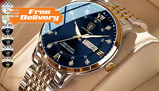 Stainless Steel Quartz Watch - 6 Designs