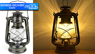 15 LED Vintage Style Hanging Garden Lantern