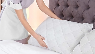 4-Pack of Cotton Pillow Protectors - Standard or Waterproof! 