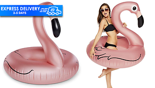 Rose Gold Flamingo Pool Float