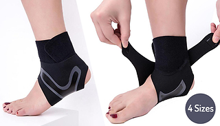Adjustable Compression Ankle Support Brace - Left or Right in 4 Sizes