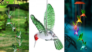 Hummingbird Colour Changing Solar Chime - 2 Colours