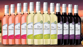 6 or 12 Bottle Silver Bay Point Wine Case - Red, White or Rose