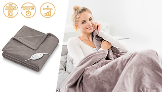 1.8m x 1.3m Cosy Heated Throw - 6 Temperature Settings!