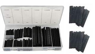 127 Black Heat Shrink Electrical Insulation Tubes