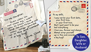 Letter to a Loved One Fleece Blanket - 5 Designs & 4 Sizes
