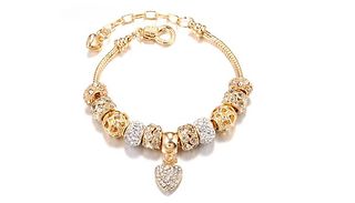 Gold & Silver Coloured Charm Bracelet
