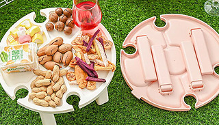 Plastic Folding Picnic Wine Table - 2 Colours