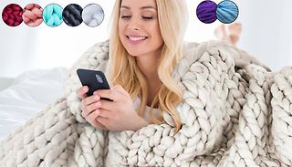 Super Thick Chunky Blanket - 2 Sizes & 8 Colours