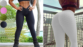 High V-Waist Sports Leggings - 4 Colours & 3 Sizes