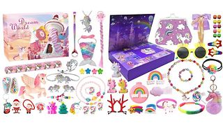 Unicorn Christmas Advent Calendar - 2 Colours 