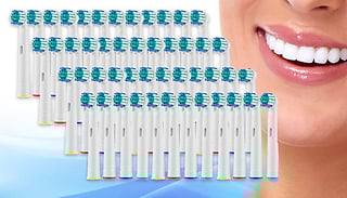 Toothbrush Heads Compatible with Oral-B - 8 to 40-Pack