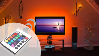 USB Powered Colour-Changing TV Backlight with Remote - 1 or 2