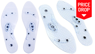 Generise Magnetic Acupressure Silicone Insoles - 1 or 2 Pairs