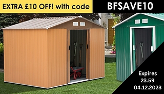 L or XL Metal Garden Shed - 3 Colours