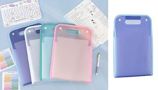 A4 Vertical Translucent Folder - 4 Colours