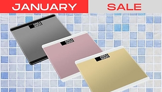 Aquarius 3-in-1 Bathroom Weighing Scale - 3 Colours