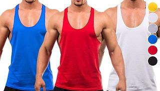 Scoop Neck Gym Vest Top - 6 Colours & 5 Sizes