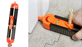 Precise Counter Gauge Profile Tool with Lock & 2 Pencils