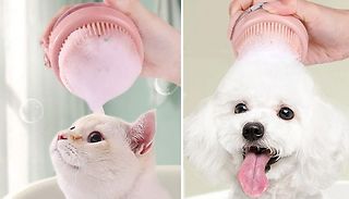 Silicone Pet Bath Massage Brush - 3 Colours