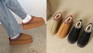 Platform Snug Slippers - 3 Colours, 6 Sizes