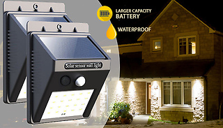 Motion-Activated Solar Security Lights - 1, 2 or 4-Pack