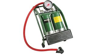 Brookline Double Barrel Air-Inflation Foot Pump