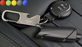 3-in-1 Mini Emergency Car Escape Keychain - 5 Colours