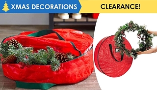Christmas Wreath Storage Bag - 3 Colours, 3 Sizes 