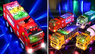 Toy Trucks Bump & Go with Lights and Sound - 7 Options!