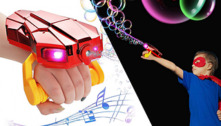 Bubble Machine Wrist-Strap With Lights & Music