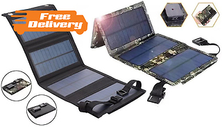 XL Folding Solar Panel - Waterproof Design!