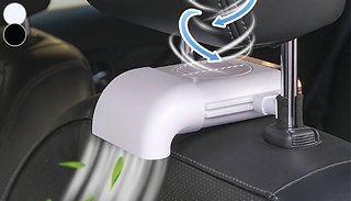 Car Seat Back Cooling USB Fan - Black or White