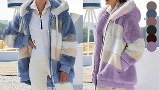 Faux Fur Hoodie - 7 Colours & 4 Sizes