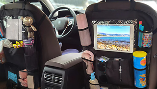 2-Pack Back Seat Hanging Tablet & Toy Storage Bag Set