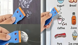 2-Pack of Plastic-Blade Scrapers - Free 100 Replacement Blades!