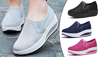 Air Cushion Arched Sole Slip-On Shoes - 7 Sizes & 4 Colours