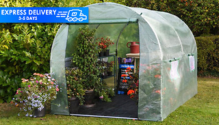 Garden Steel Frame 3-Metre Polytunnel Greenhouse