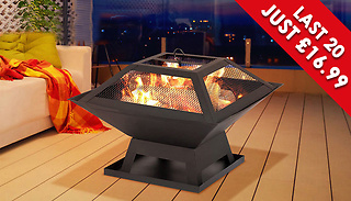 Portable Square BBQ Garden Fire Pit