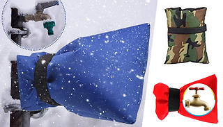 1, 2 or 3-Pack of Garden Tap Winter Protector Bags - 3 Colours