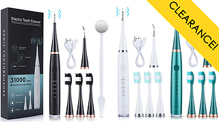 2 in 1 Electric Ultrasonic Teeth Cleaner - 3 Colours
