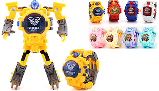 Kids 2-in-1 Transforming Robot Toy Watch - 4 Colours