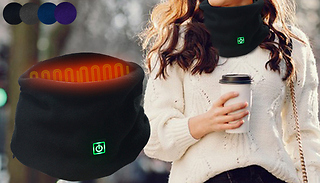 Electric Heated Fleece Neck Warmer - 4 Colours