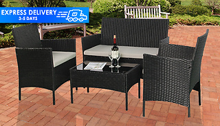 4-Seater Garden Patio Rattan Furniture Set
