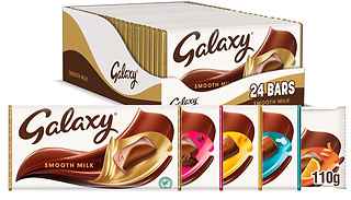 24x Galaxy Milk Chocolate Bars 110-135g in 4 Flavours - £1.04 Per Bar! ...