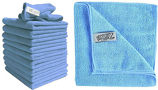 10-Pack of Large Microfibre Cleaning Cloths