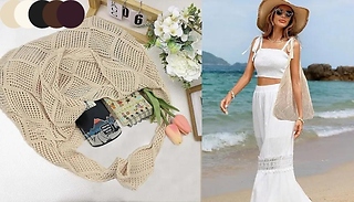 Crochet Style Mesh Tote Bag - 5 Colours