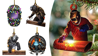 5-Pack Welder Christmas Tree Ornaments